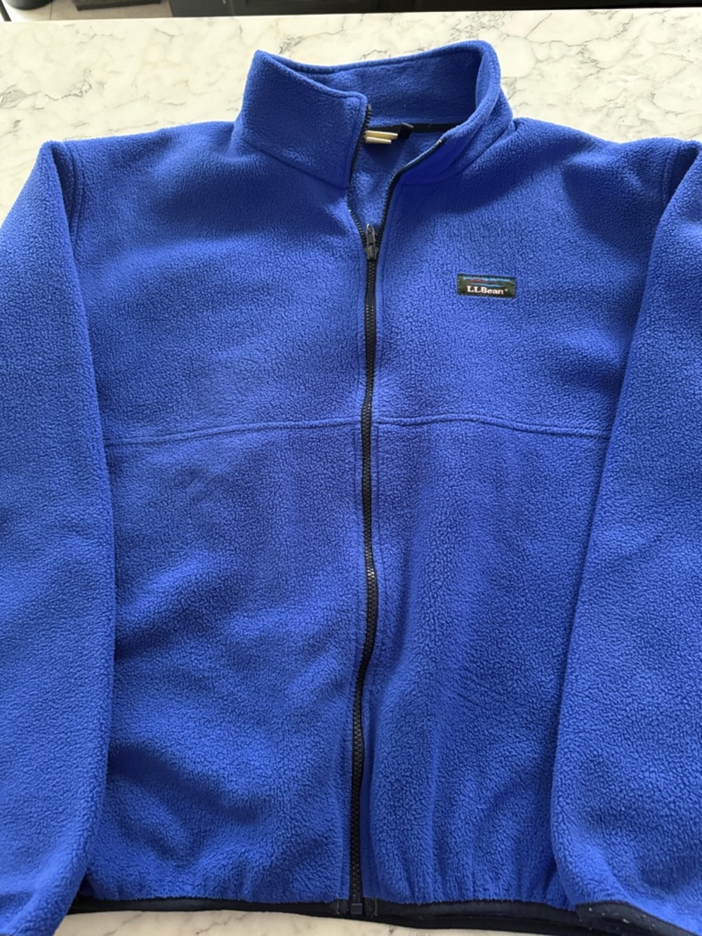 L.L. Bean Men’s Royal Blue Full-Zip Lightweight Fleece Jacket